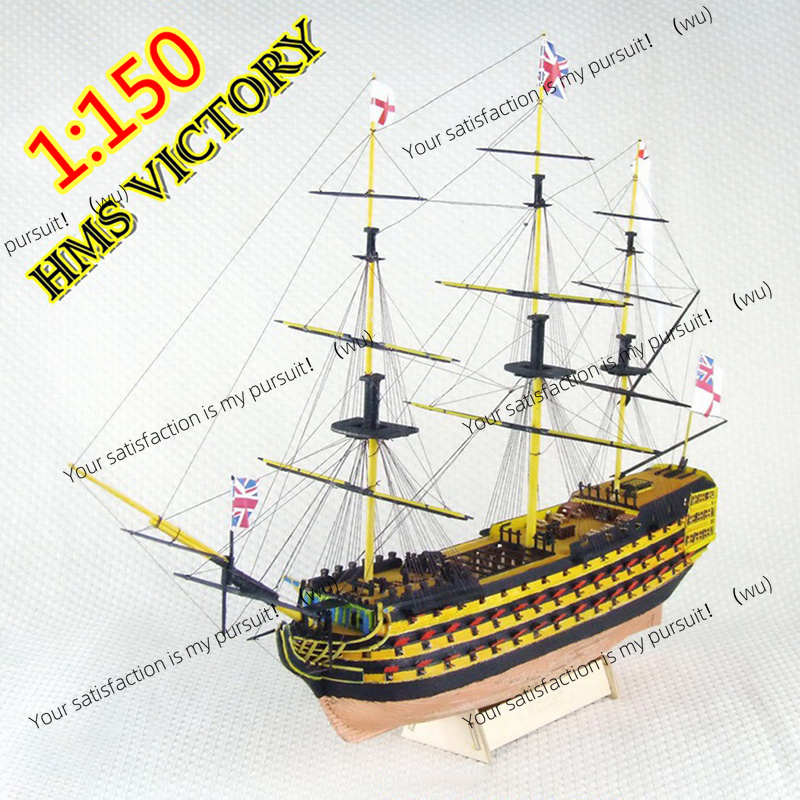Model Kit Hms Victory - 1 Zestaw Modelu Żaglówki 1:150, Ręcznie