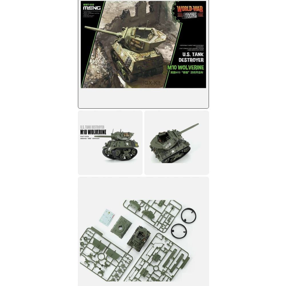 Model Kit Destroyer - Q Edition Meng WWT020 Amerykański niszczyciel