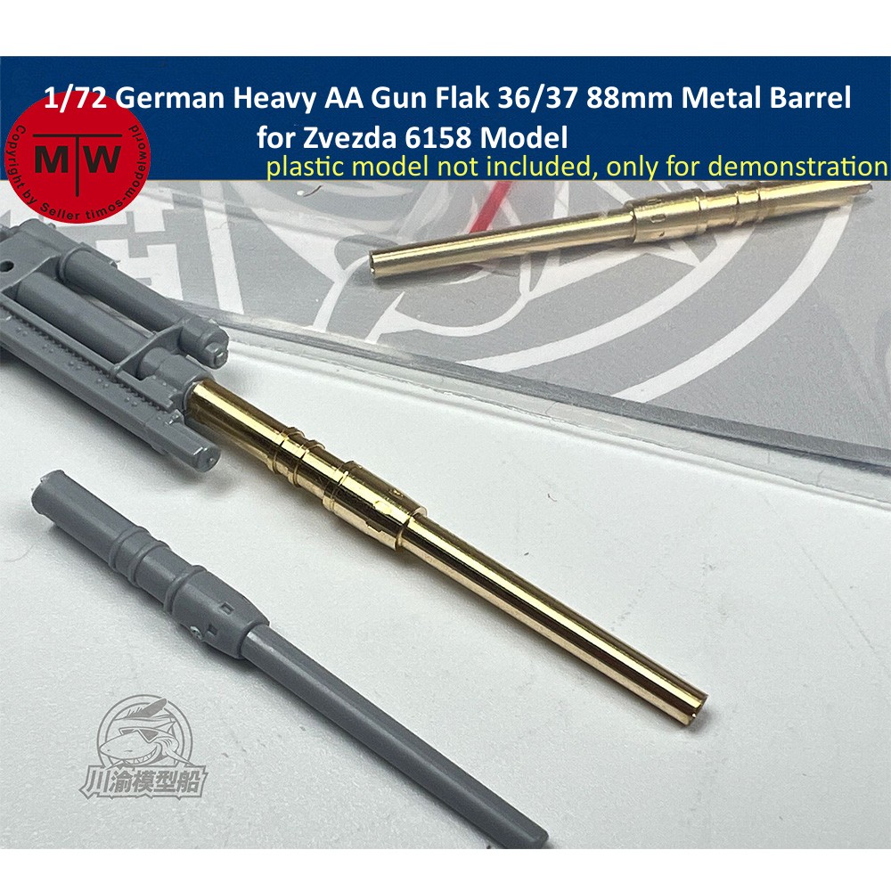 Model Kit Zvezda - Zestaw metalowych naboju i lufy do