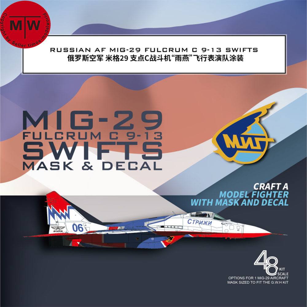 Model Kit Zvezda - Galaxy G48046/G72046 1/48 1/72 Skala Mig-29