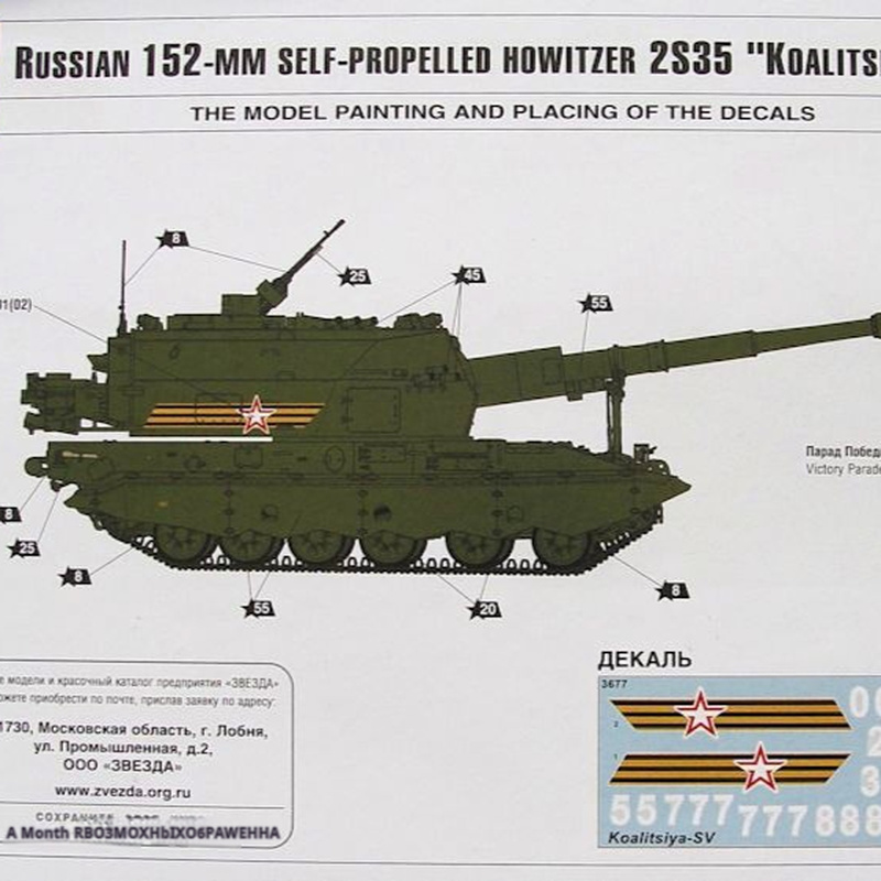 Zvezda Czerwona Gwiazda 3677 1 – Model Kit Zvezda recenzja i cena
